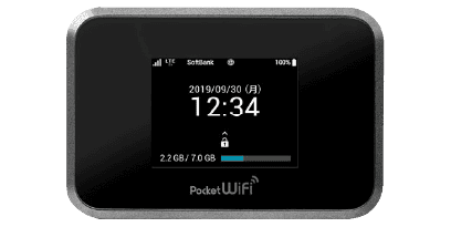 ポケットWiFiルーター SoftBank 809SH 50GB/月