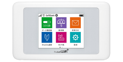 ポケットWiFiルーター SoftBank 601HW 50GB/月